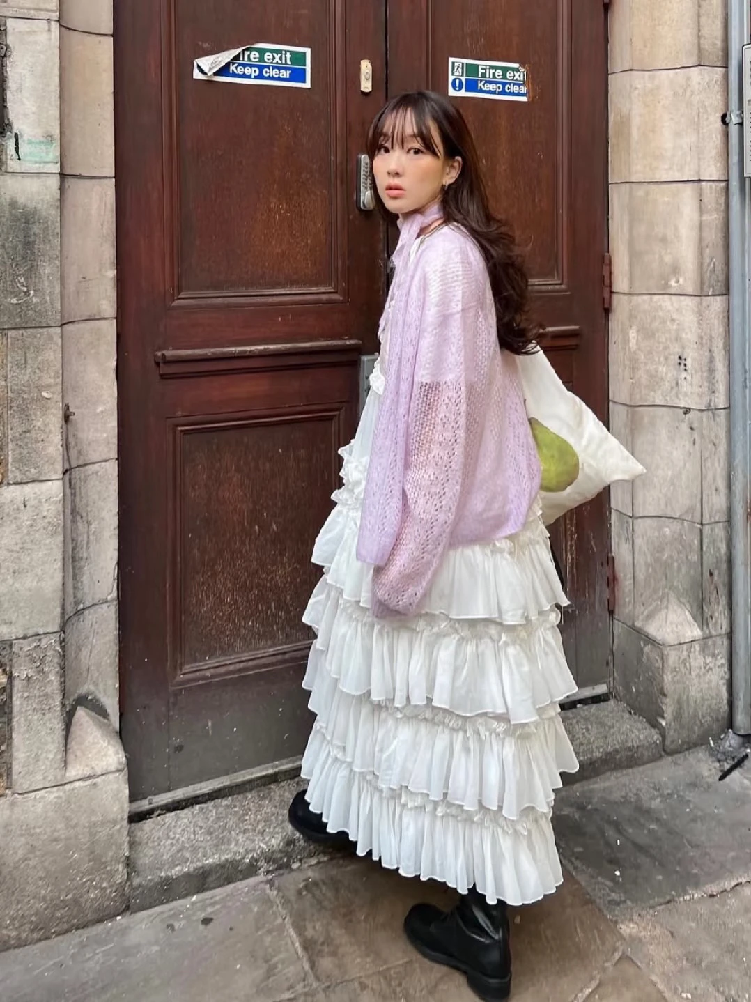 Vestido romântico com acabamento em renda, vestido em camadas, sem alças, estilo fletta, cintura alta, verão, casual, fen...