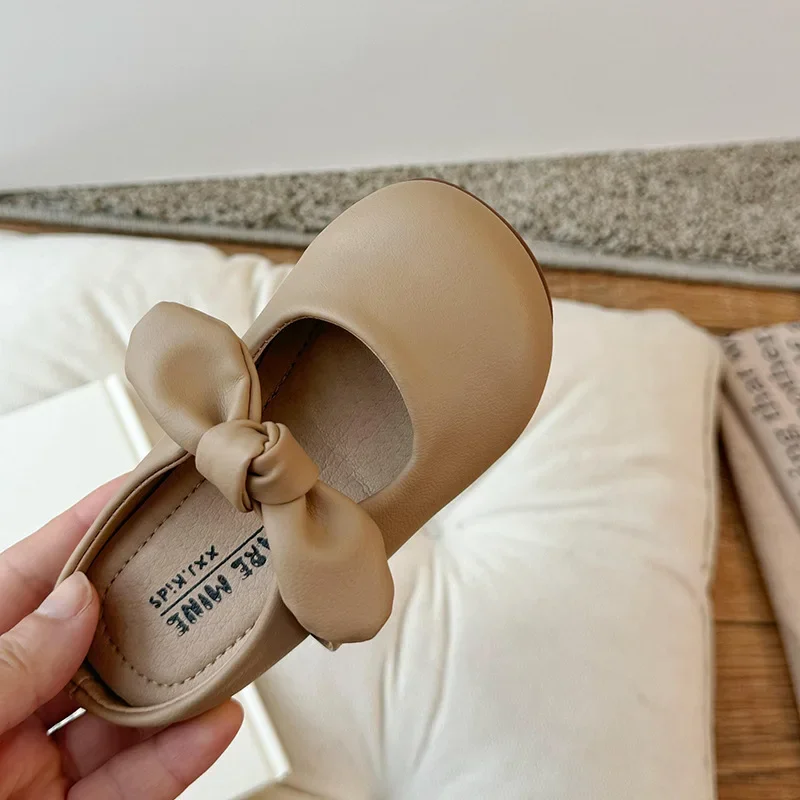 Slippers Voor Meisjes 2024 Zomer Nieuwe Kinderen Veelzijdige Casual Zachte Onderkant Strik Slippers Kids Schoenen Voor Meisje