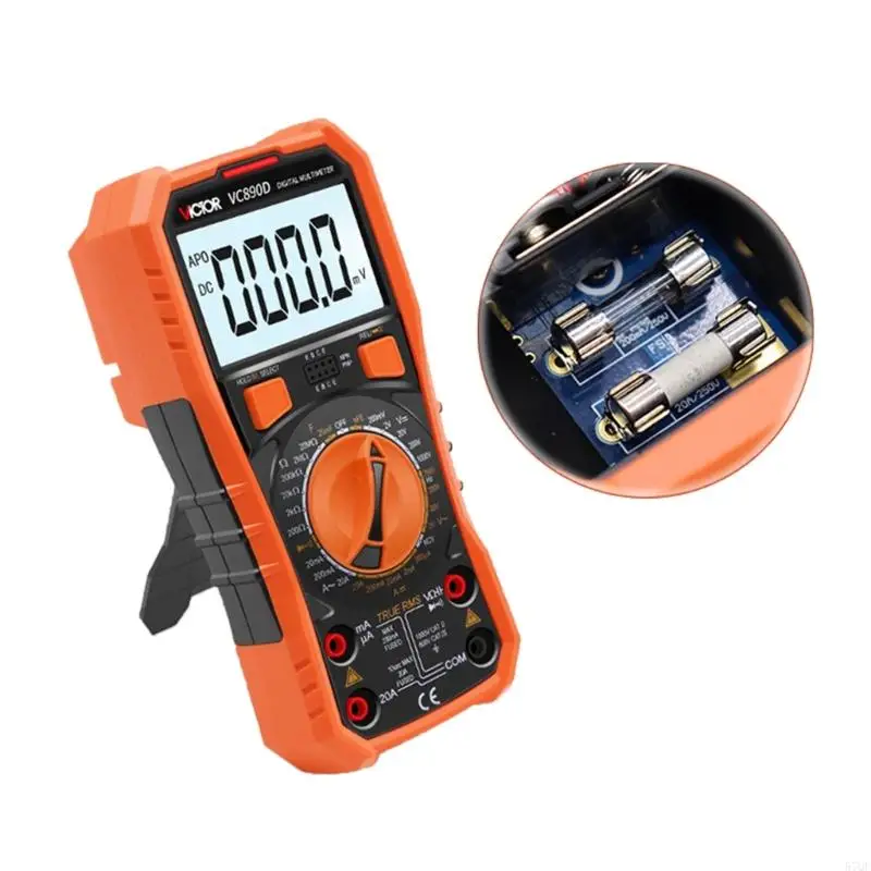 57QF digitale multimeter achtergrondverlichting draagbare ampeter voltmeter ohm spanningstester