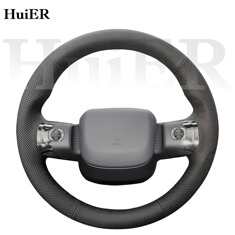 

New DIY Hand Stitched Leather Steering Wheel Cover for Toyota BZ3X 2025 2026 Classic Automobile Interior Modified Accessories