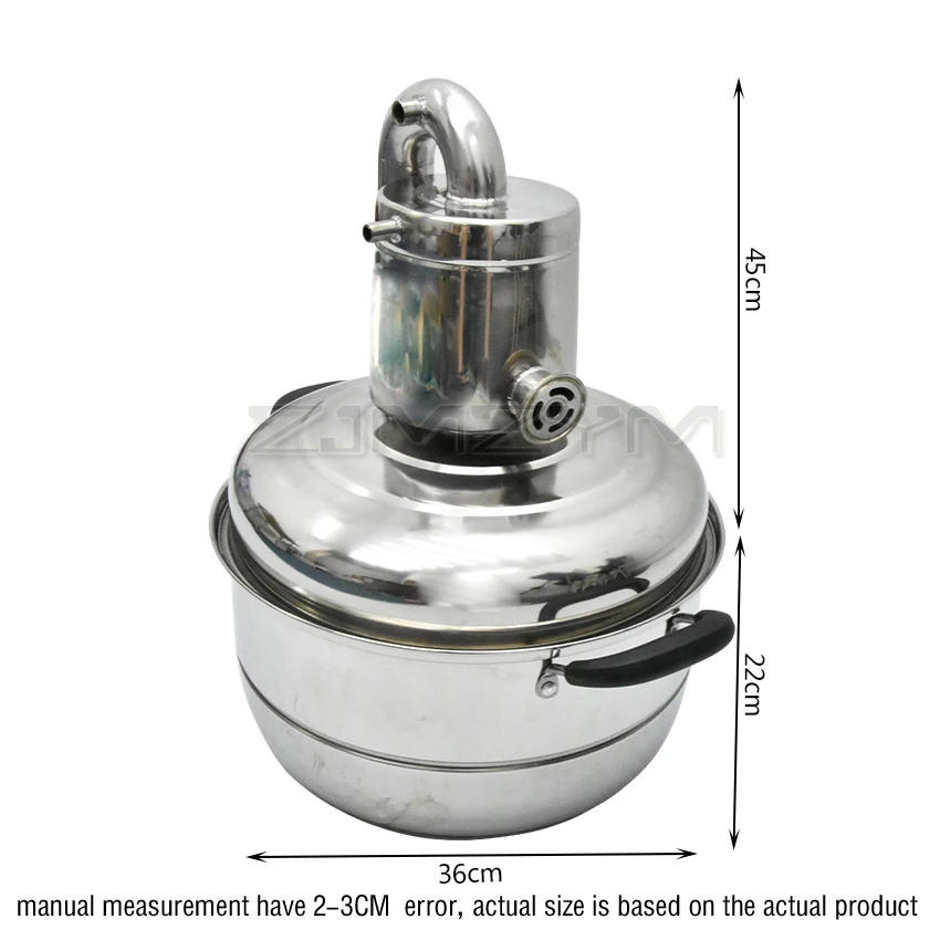 15L Whisky Water Distiller Moonshine Stainless Steel Keg Spirits Brew Kit Household Vacuum Distillation Boiler