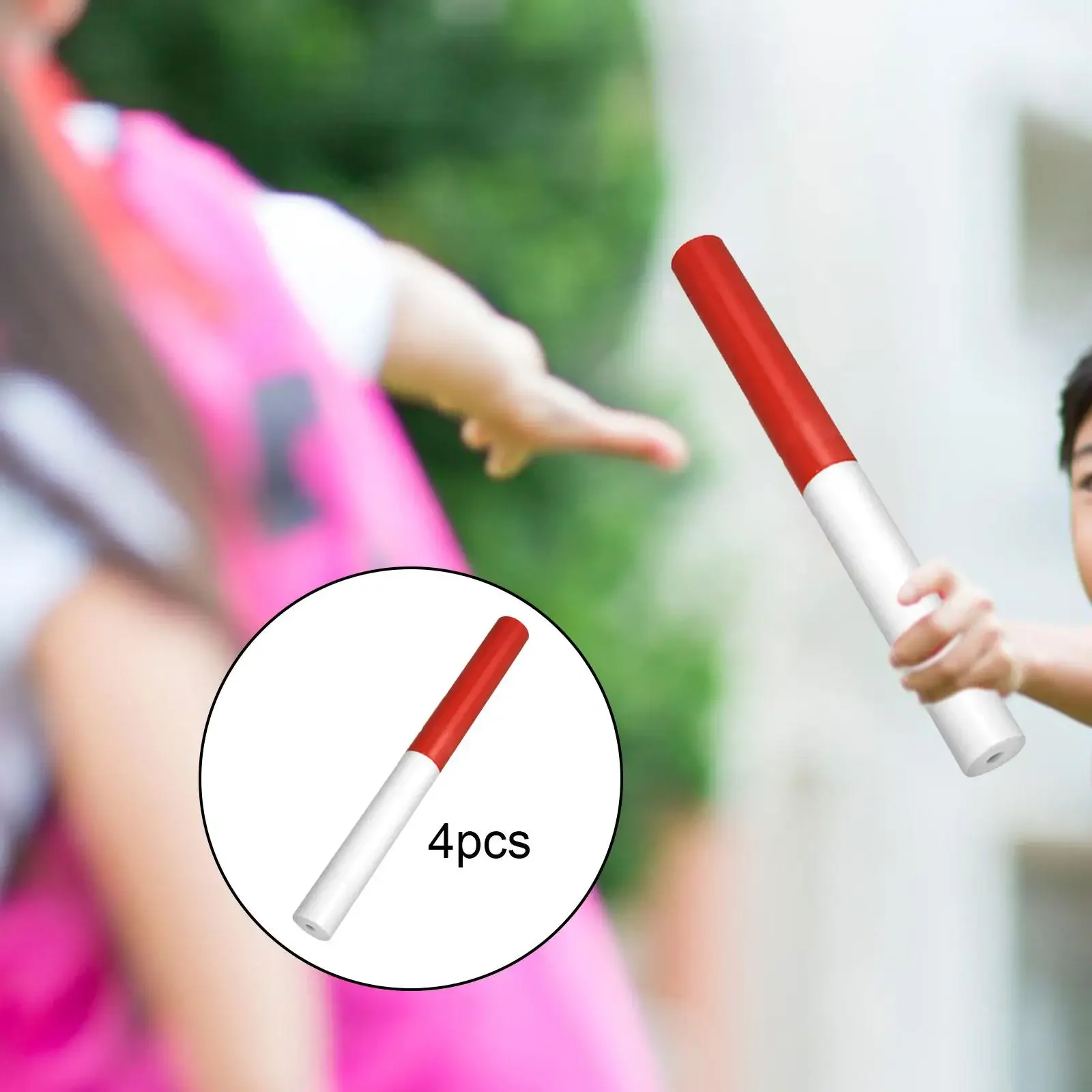 

4Pcs Track Field Relay Batons Team Portable Race Equipments Athletic Track Relay Batons for Games Running Outdoor Sports Racing
