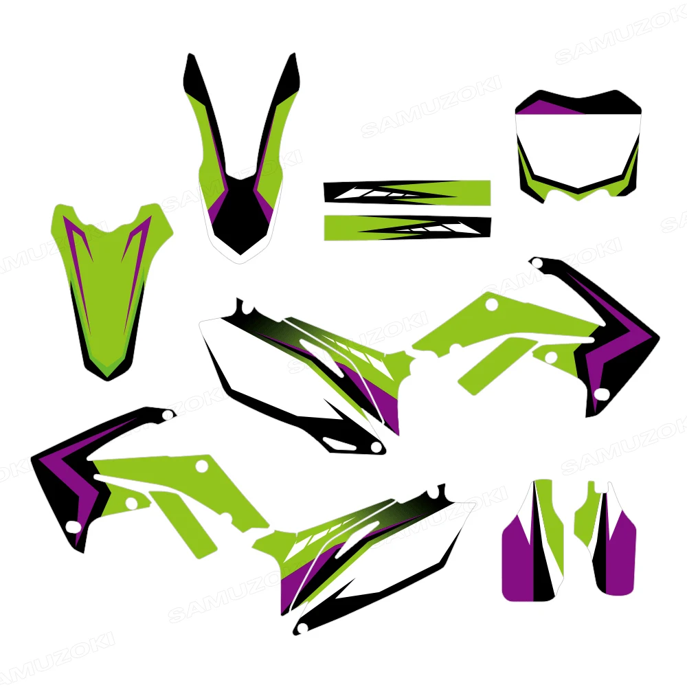 For Honda CRF250 CRF250R 2010 2011 2012 2013 CRF450 CRF450R 2009-2012 Motocross Graphic Background Decal Sticker Kit