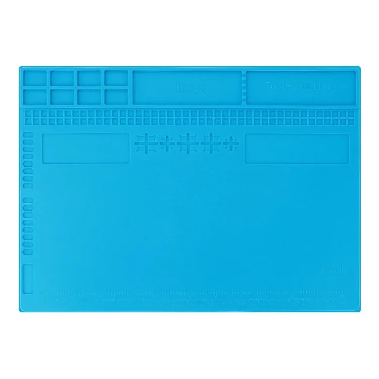 New 340*240mm Insulation Pad Heat-Resistant Silicon Soldering Mat BGA CPU Work Pad Desk Platform Solder Rework Repair Tool Mat