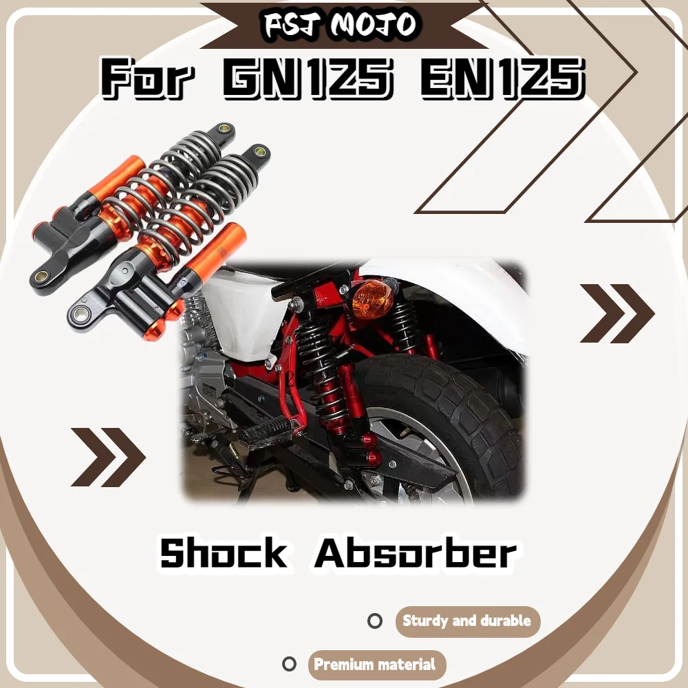 For GN125 EN125 320mm Nitrogen Rear Suspension Shock Absorber Modified Motorcycle Rear Shock Fork Parts Mod Accessories