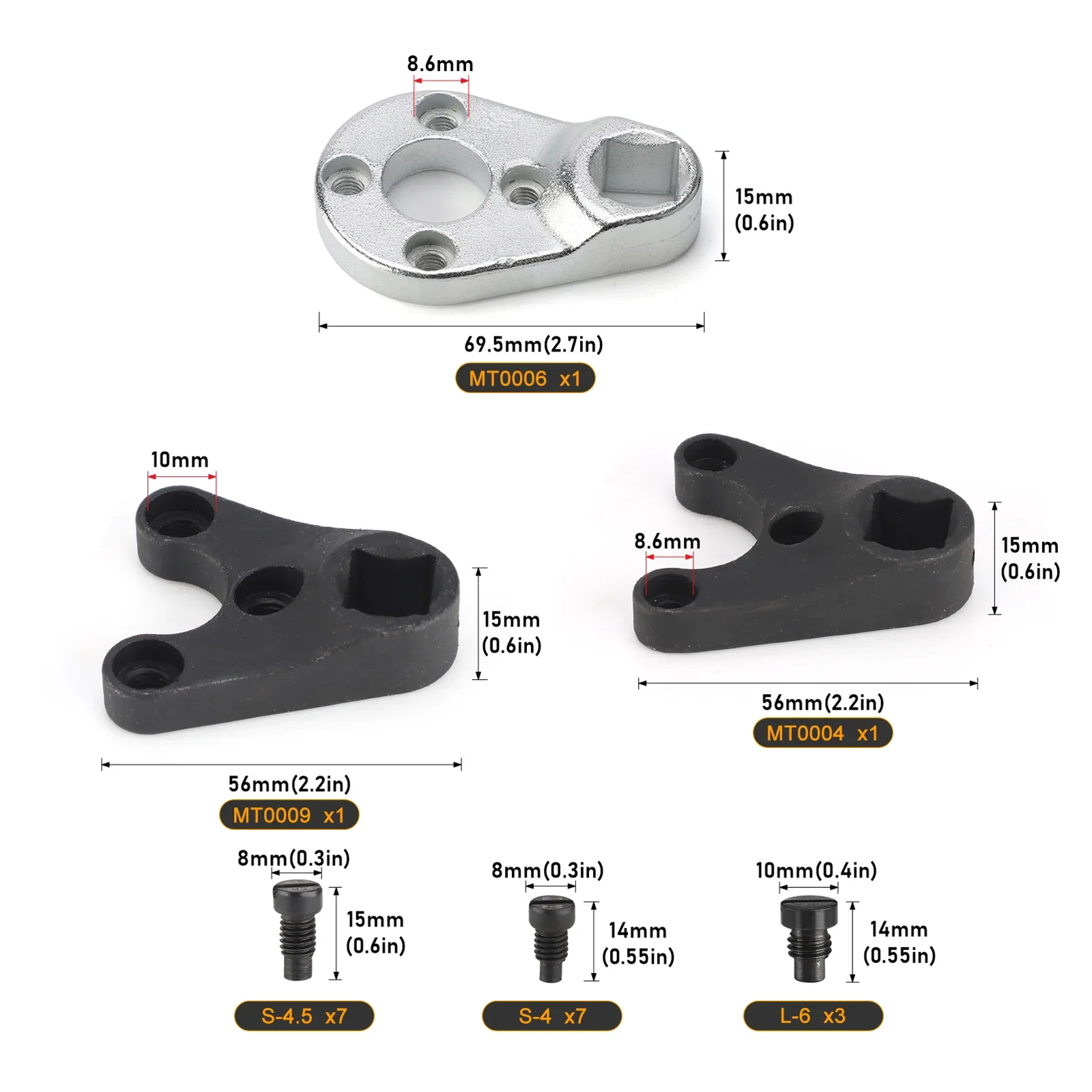 For Yamaha Suzuki Johnson Evinrude All Seastar Hydraulic End Caps MT0004 MT0006 MT0009 Outboard Trim/Tilt Pin Wrench Tool Set