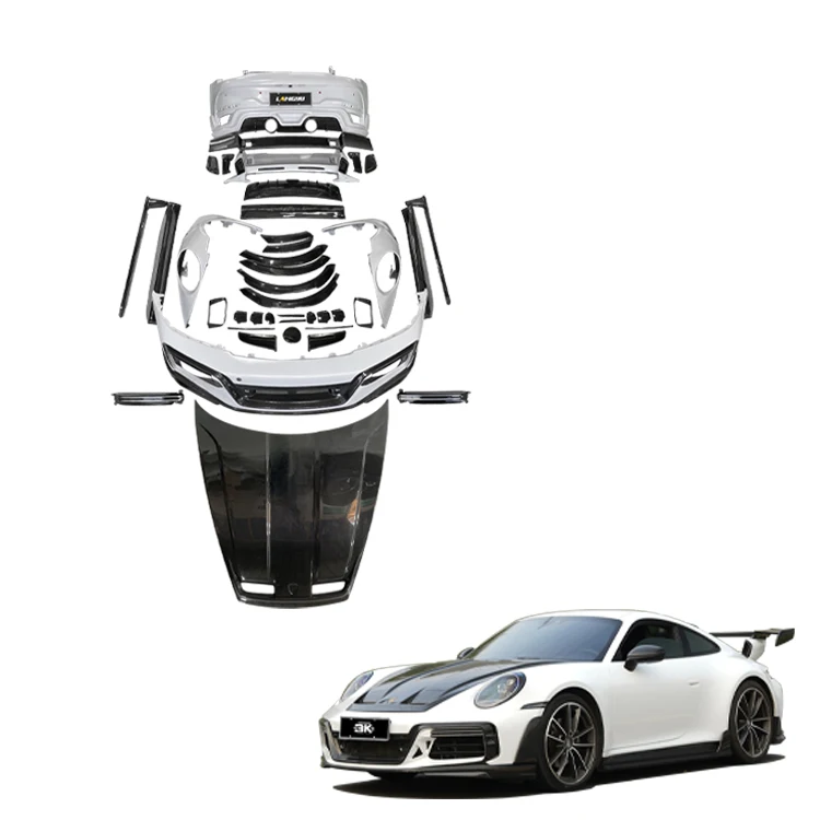 

Full Body Tuning Parts Dry Carbon Fiber Bodykit for Porsches 911 992 Carrera Upgrade Tech-Art GT Street R CarBody Kits