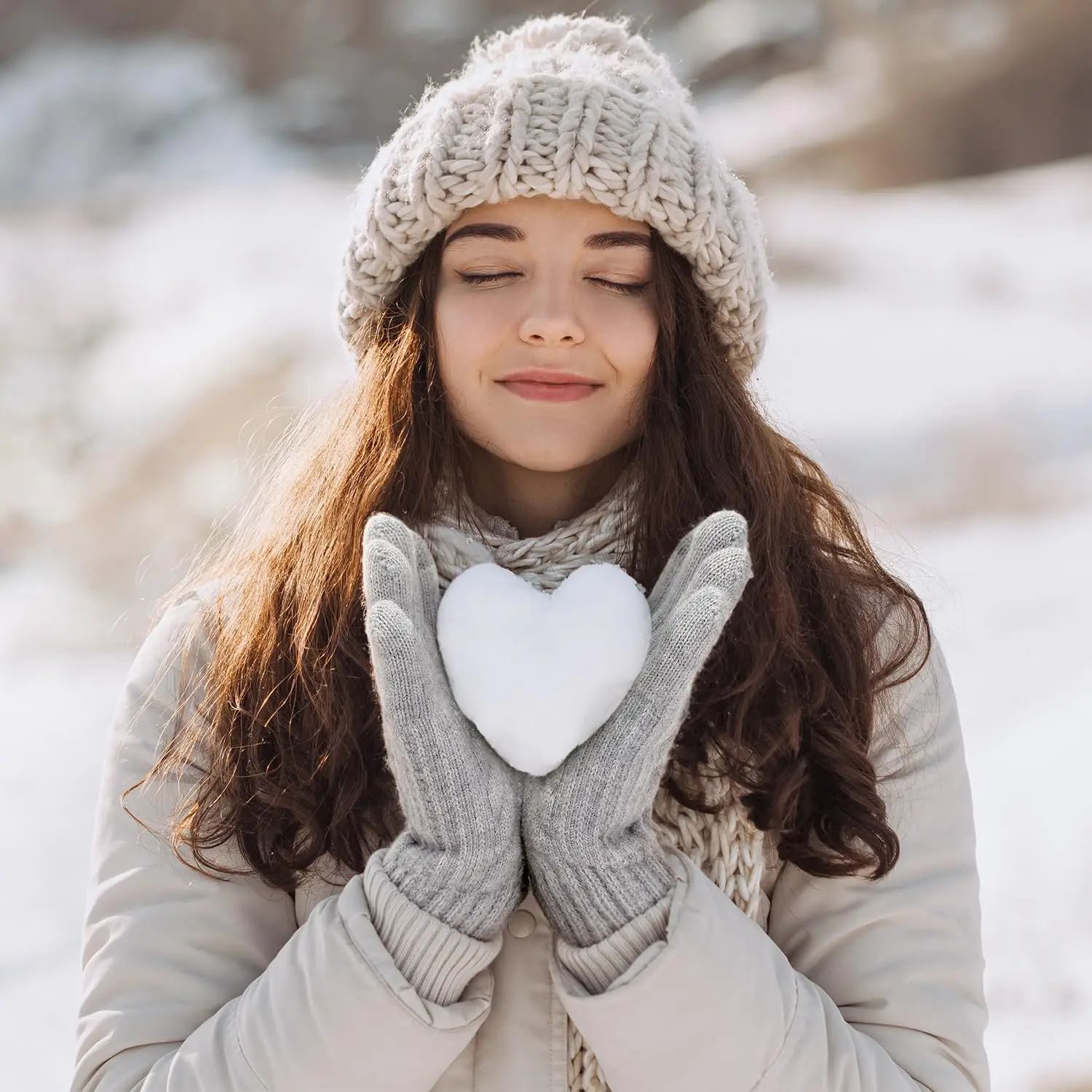 Winterhandschoenen – dikke wolfleece, touchscreen, thermisch en geïsoleerd