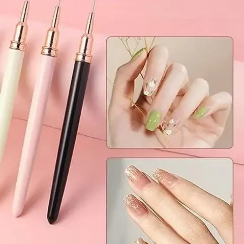 Kit de pincéis para unhas em gel uv, 5 peças, conjunto de pincéis para arte em unhas, listra francesa, pintura, desenho, caneta de flores, ferramenta profissional de manicure