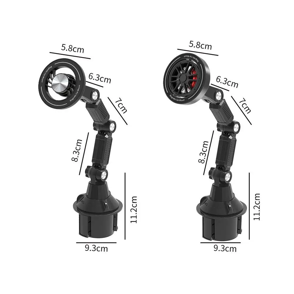 Magnetischer Langarm-Autohalter für Handy und Becher 360° ° Drehbare Klapphalterung für iPhone 16/15/14/13 Samsung – Detail 14