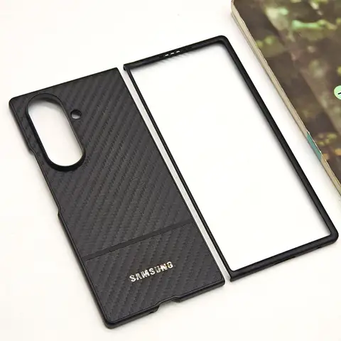 For Samsung Galaxy Z Fold 1 2 3 4 5 6 7 Fold1 Fold2 Fold3 Fold4 Fold5 Fold6 Fold7 Carbon Fiber Case Foldable Ultrathin PC Cover