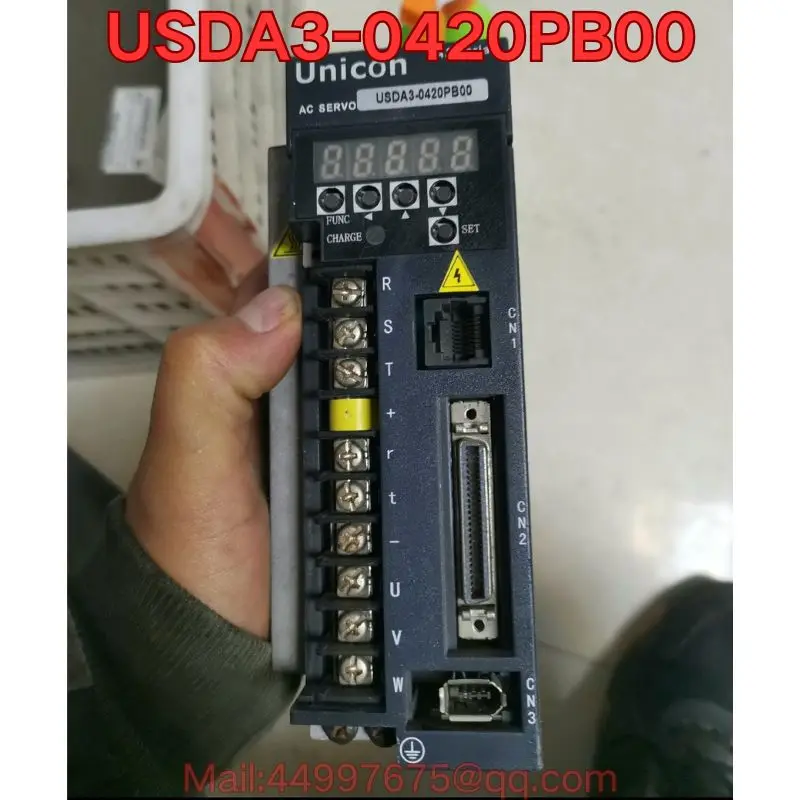 

Second-hand USDA3-0420PB00 servo drive function test is normal