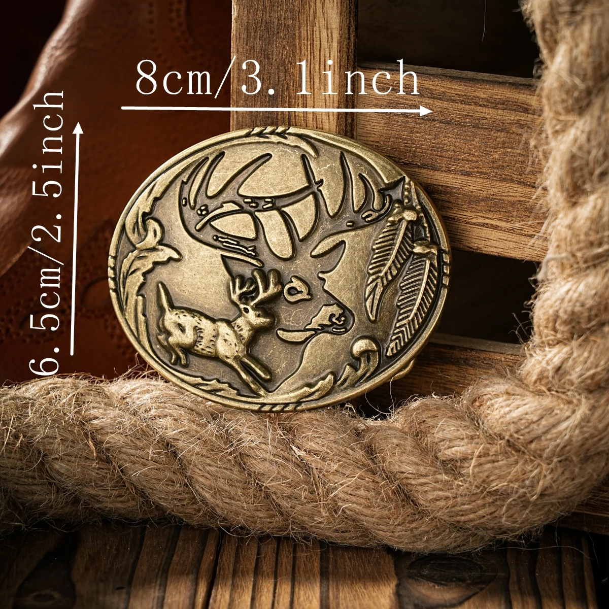 Western Style Plate Buckle Belt Metal Buckle One Belt Buckle
