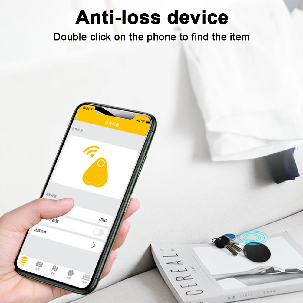 子供のためのスマートなミニGPSトラッカー,バッテリー寿命,紛失防止,Bluetooth互換のあるアイテム,荷物,財布,検索