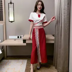 2024 thai style spa uniform massage beauty salon suit women's spa beautician clothing hotel massage women hotel workwear a737