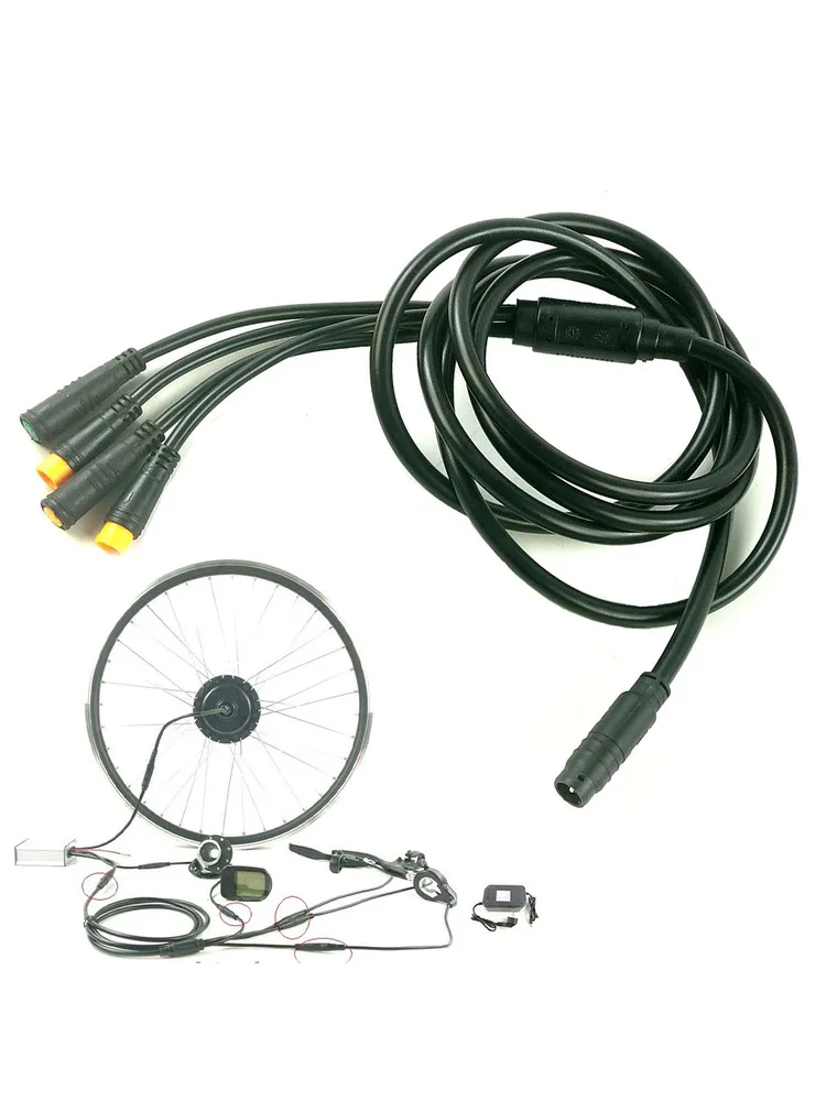 AliExpress TOOPRE 1 To 4 Electric Bicycle E-Bike Extension Cable 175mm Waterproof Extension Cord  Wire For Electric Bicycles Controller