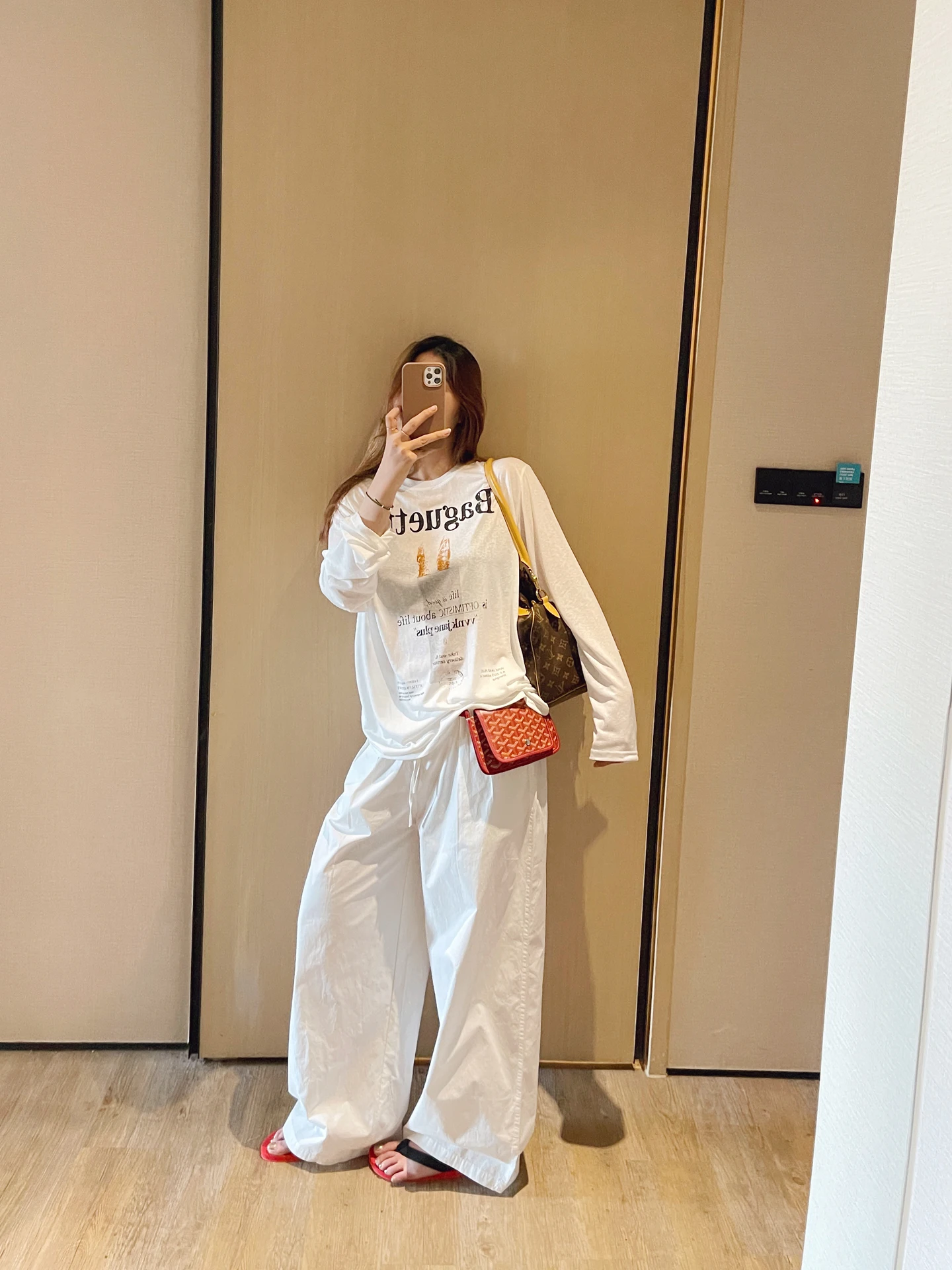 

KOGIRL Летние свободные повседневные простые широкие брюки из стираного хлопка в корейском стиле, удобные длинные брюки с защитой от солнца для женщин