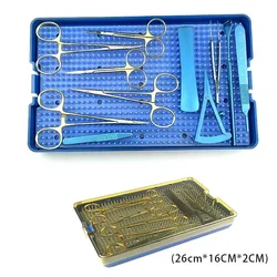 Double Eyelid Set Scissors Ophthalmic Needle Holder Hemostatic Forceps Cosmetic Plastic Instrument