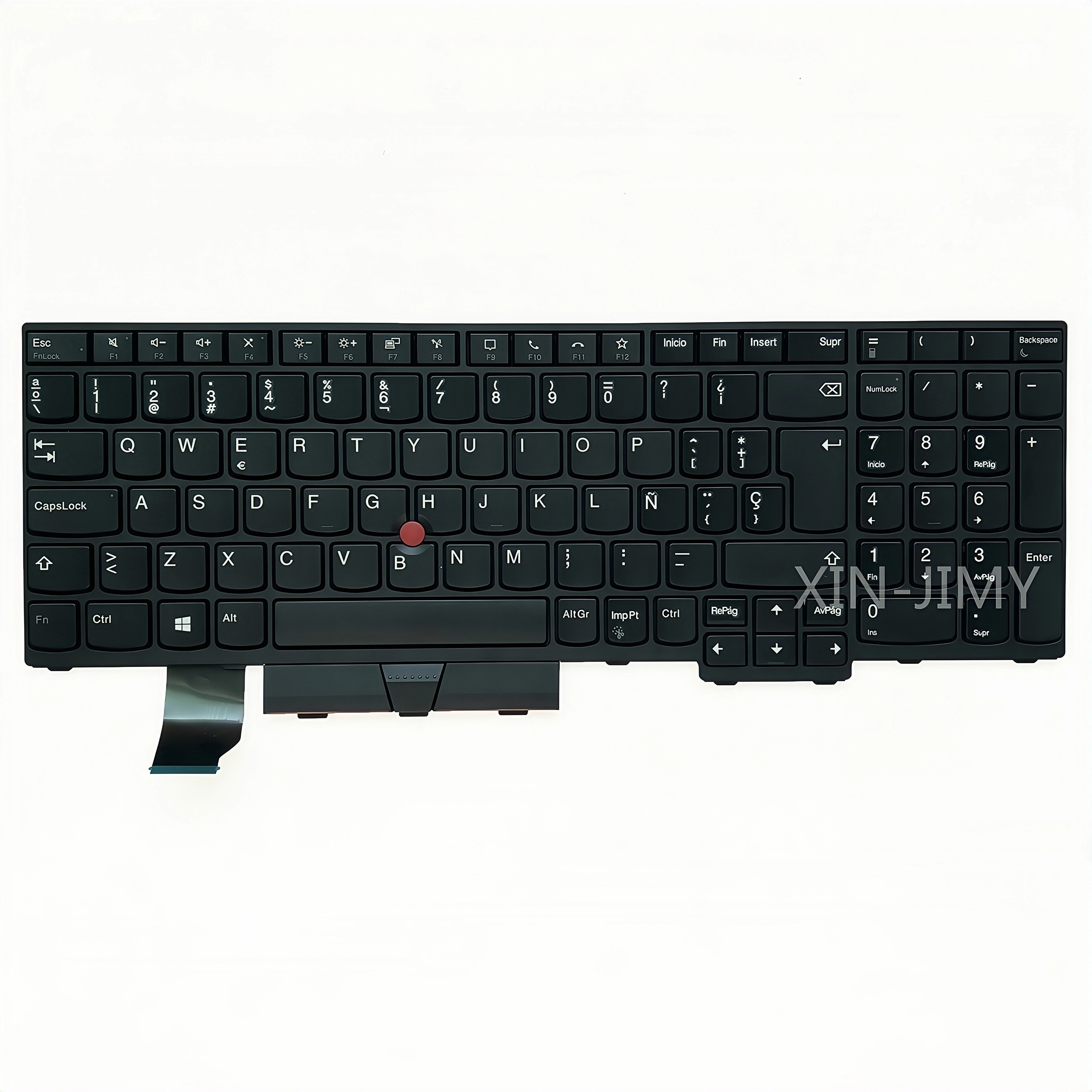 Laptop Keyboard For Lenovo Thinkpad P15 P15V P17 T15P L15 Gen1 5N21D93876 5N21D93720 Spanish black with Pointer with Backlit