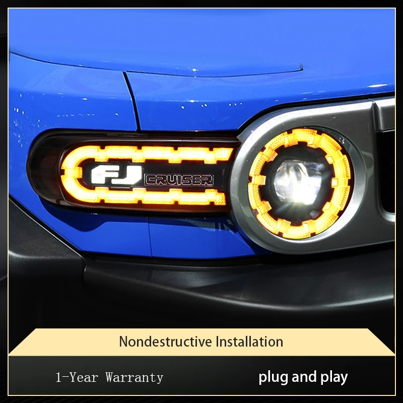 Headlight Styling FOR Toyota FJ Cruiser 2007-2020 Front Projector Lens DRL Head Lamp LED Bulbs Car Stuff Auto Mobile Accessory