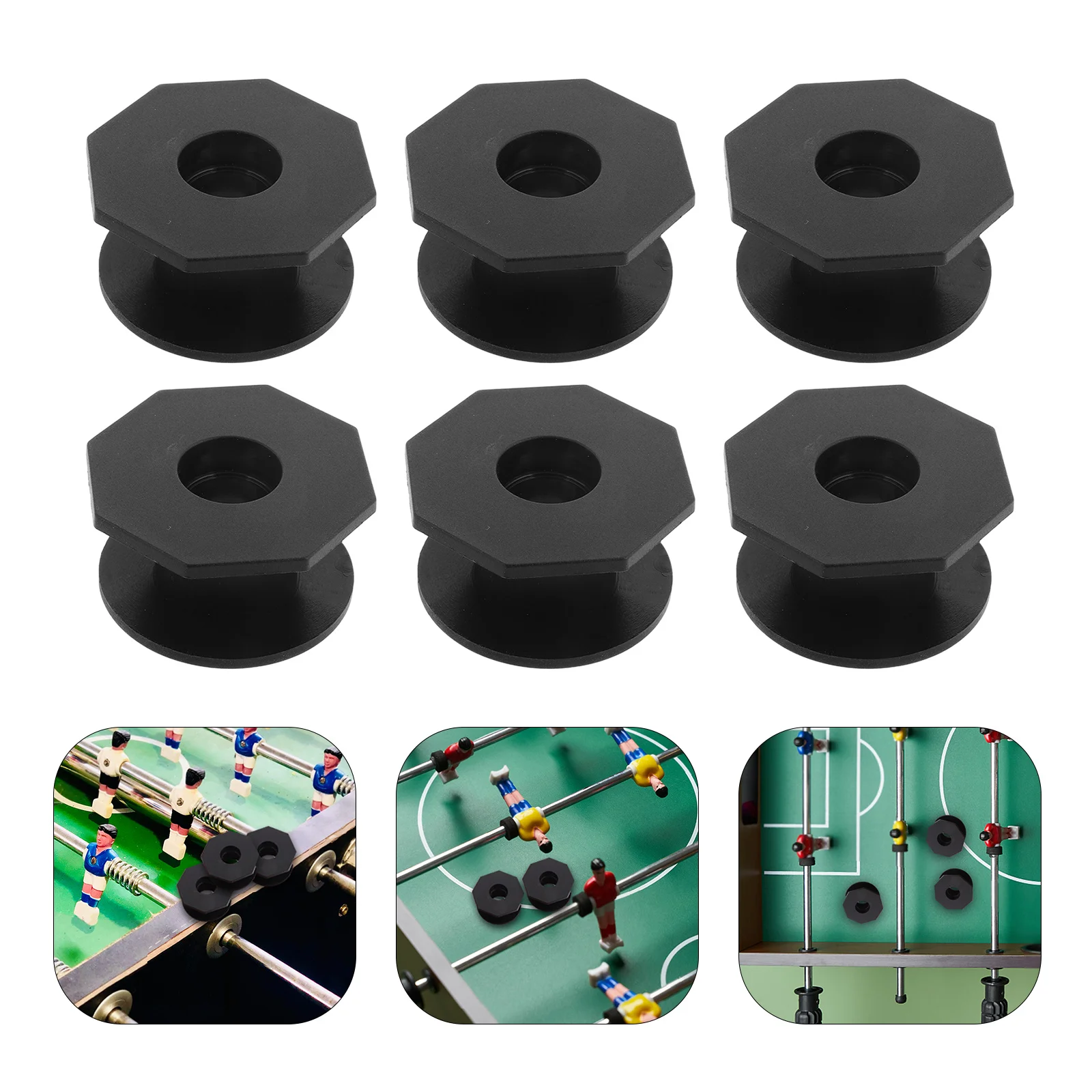 

Foosball Table Shafts Covers Bearings Set Soccer Replacement Parts For Smooth Gaming Experience Modern Design Table