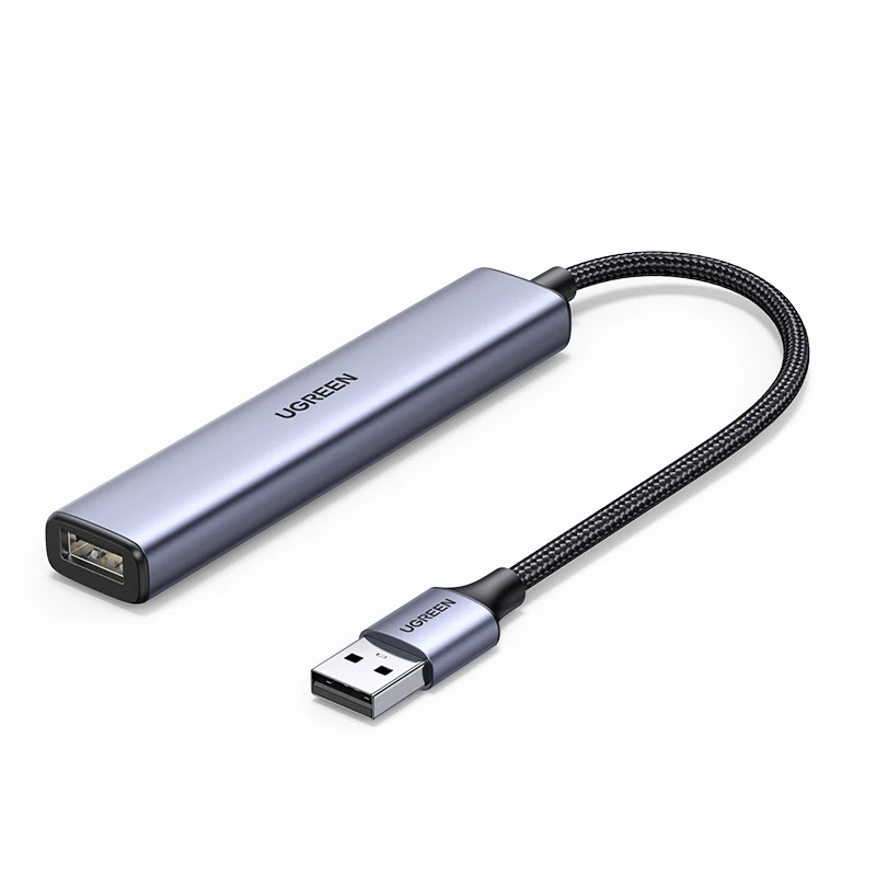 UGREEN USB-концентратор с 4 портами USB2.0, 1 порта для зарядки типа C, многофункциональный адаптер UGREEN USB-концентратор с 4 портами USB2.0, 1 порта для зарядки типа C, многофункциональный адаптер