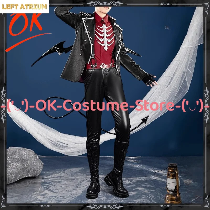 

[Customized Size] NIJISANJI Virtual Watarai Hibari Cosplay Costume Anime Character Demon Outfit Halloween Carnival Party Uniform
