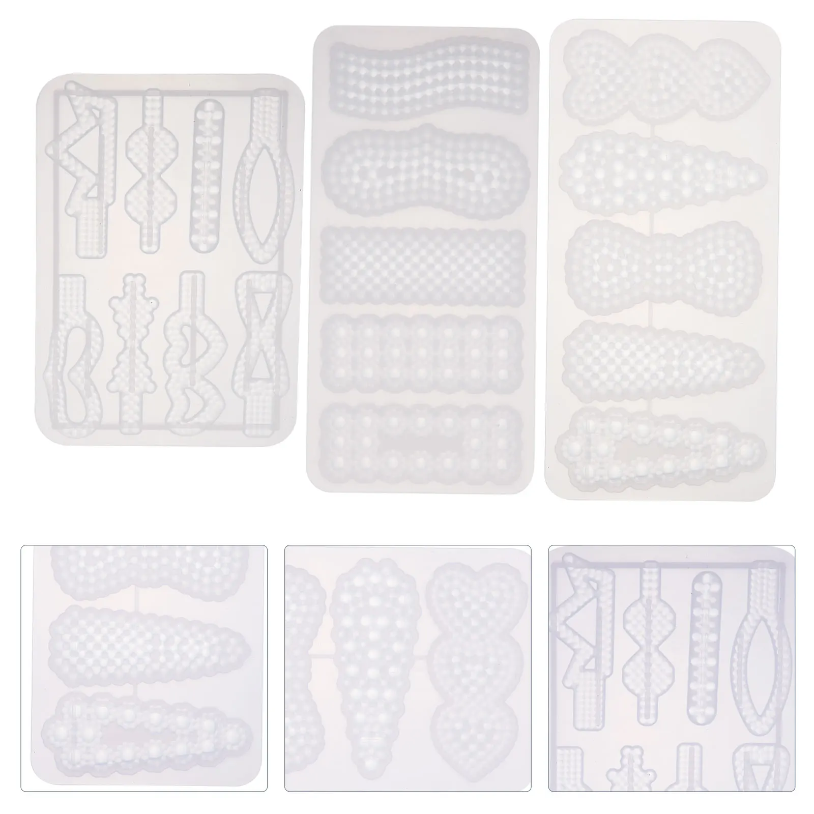 

Hairpin Silicone Mold for DIY Accessories Epoxy Resin Jewelry Making Large Barrette Molds Thick Hair Clip Bookmark Reusable Easy