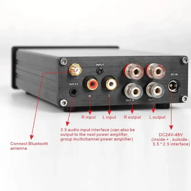 Amplificateur domestique HIFI, Mini Audio HiFi, BT Statique, Bluetooth 5.0, Puissance numérique, Classe D