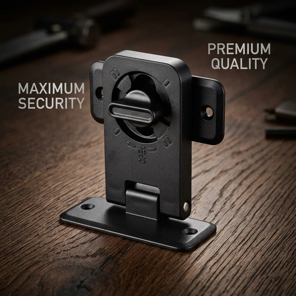

Premium High Quality Child Safety Lock with 90 Degree Adjustable Design Durable Black Professional Family Pets and Children Use