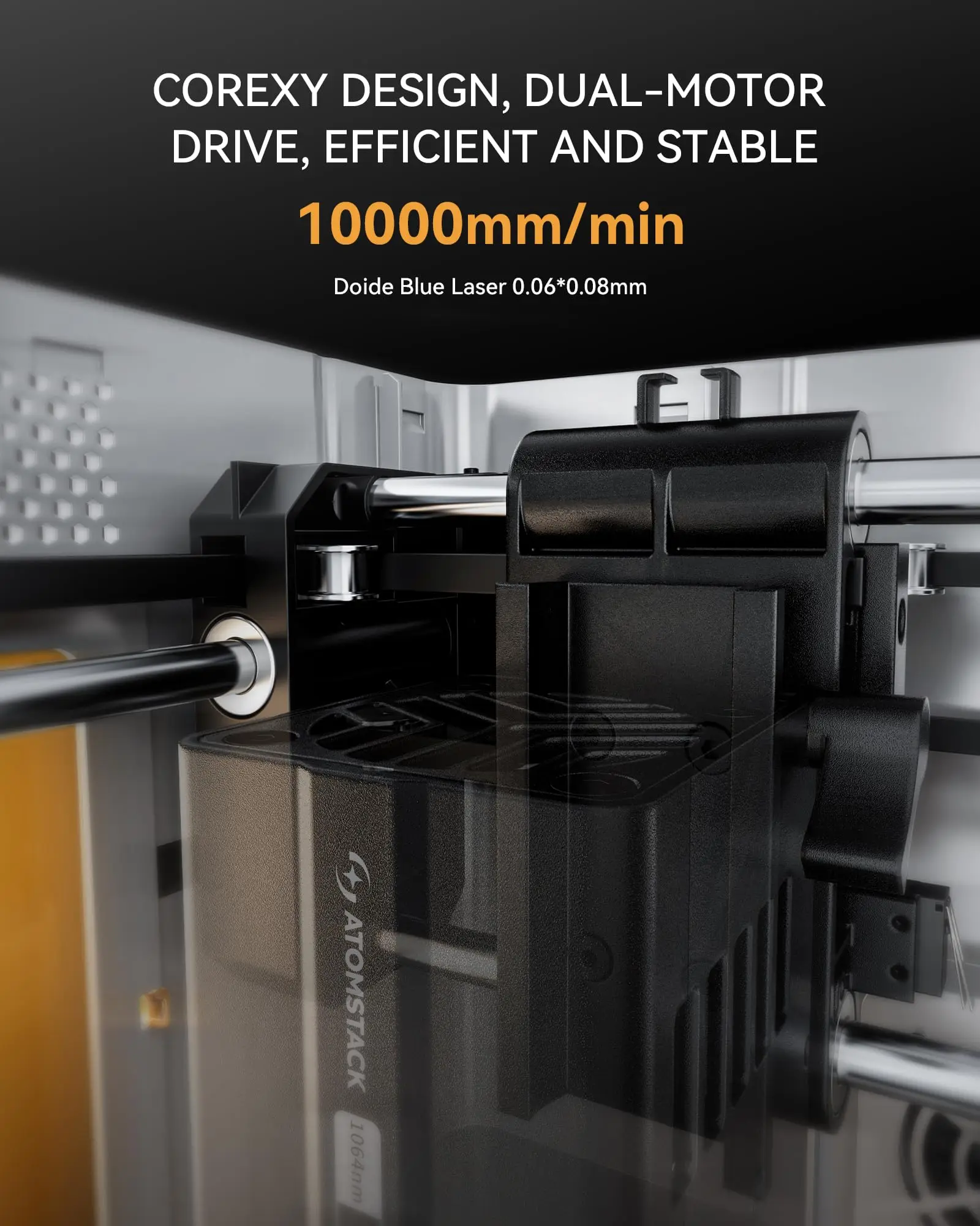 Atomstack P1 Laser Engraving Machine 5W With R8 Pro Laser Rotary Roller  Portable Desktop DlY Mini Engraver Printer for Bottles