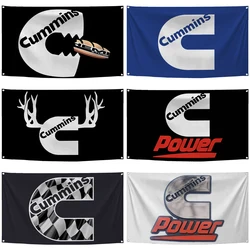 2×3ft 3×5ft CUMMINS Flag Polyester Digital Printed Car Racing Club Banner Tapestry Curtain