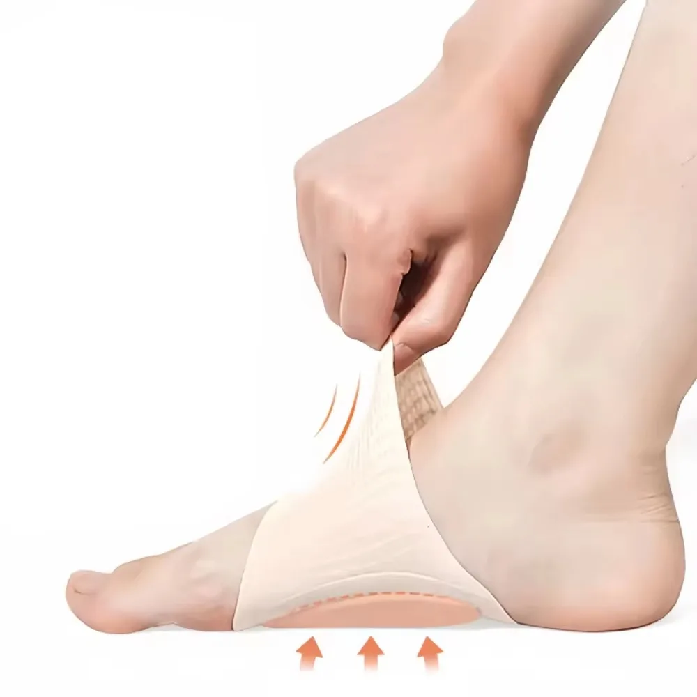 

Soft Silicone Silicone Arch Pad Ultra-thin Design Breathable Material Orthopedic Insole Thickened Support Flat Foot Correction