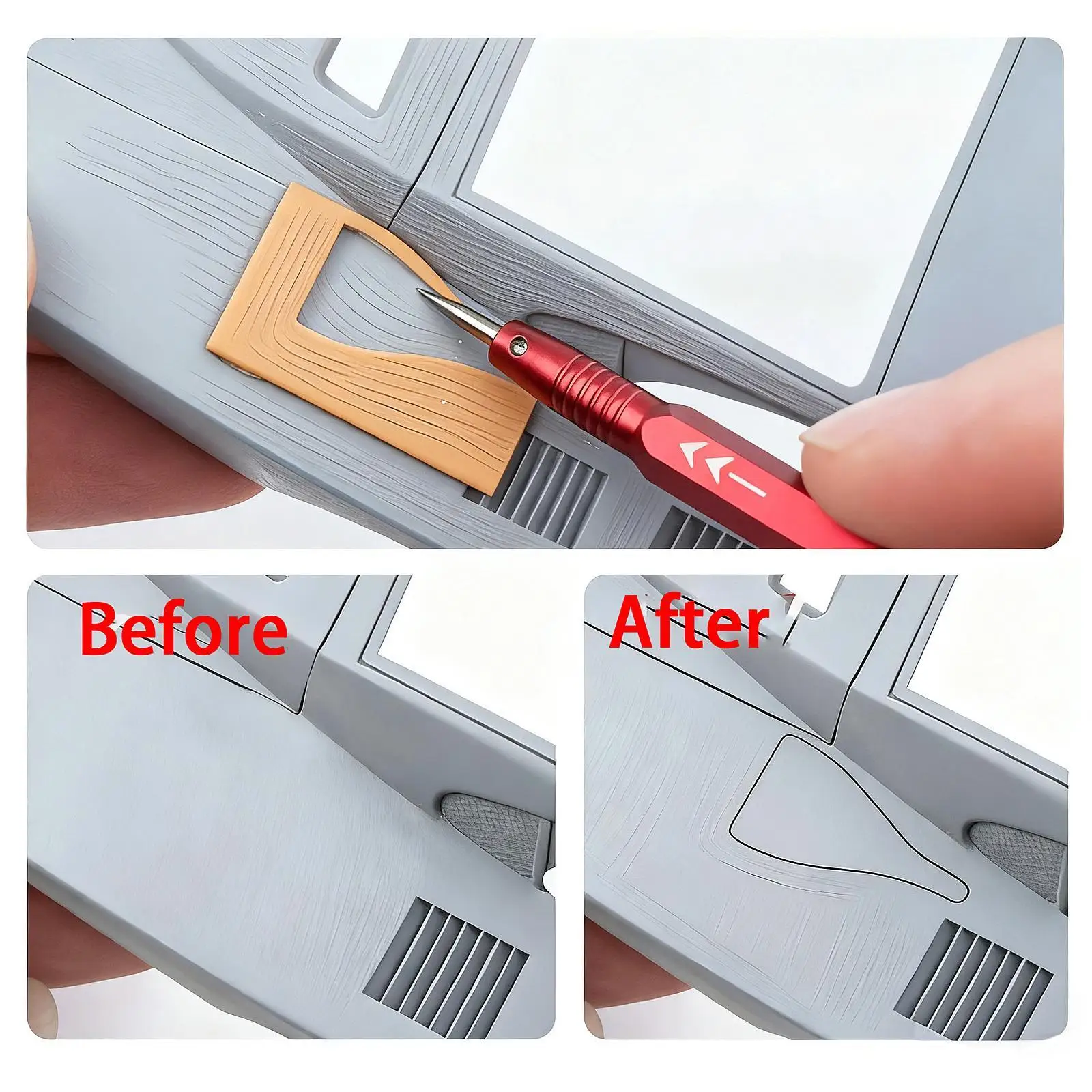 

Model Scriber Chisel Line Scriber Anti Slip Thread Sturdy Engraving Tool Model Chisel for Resin Carved Carving Engraved Line