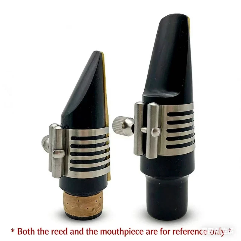 Ligature for Clarinet Ebonite Mouthpiece & Soprano Alto Tenor Sax Mouthpiece Stainless Steel Metal Clip