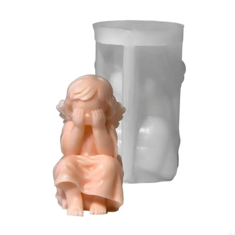N2UE Reusable Silicone Mold for Crafting Beautiful Angel Soap Making Mold