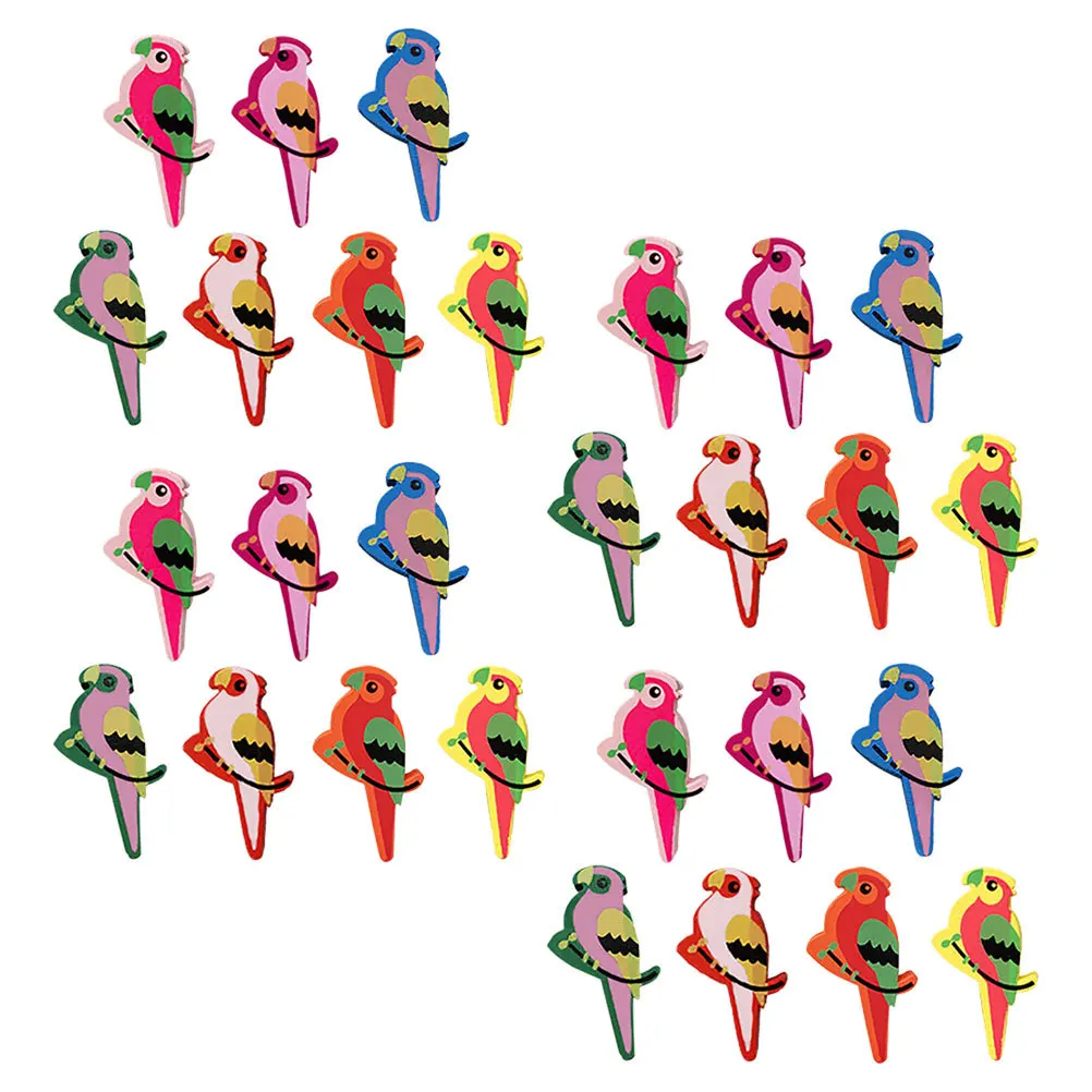 30 puntine da disegno per uccelli in legno per bacheca in sughero puntine carine accessori per bacheca puntine decorative per ufficio casa scuola