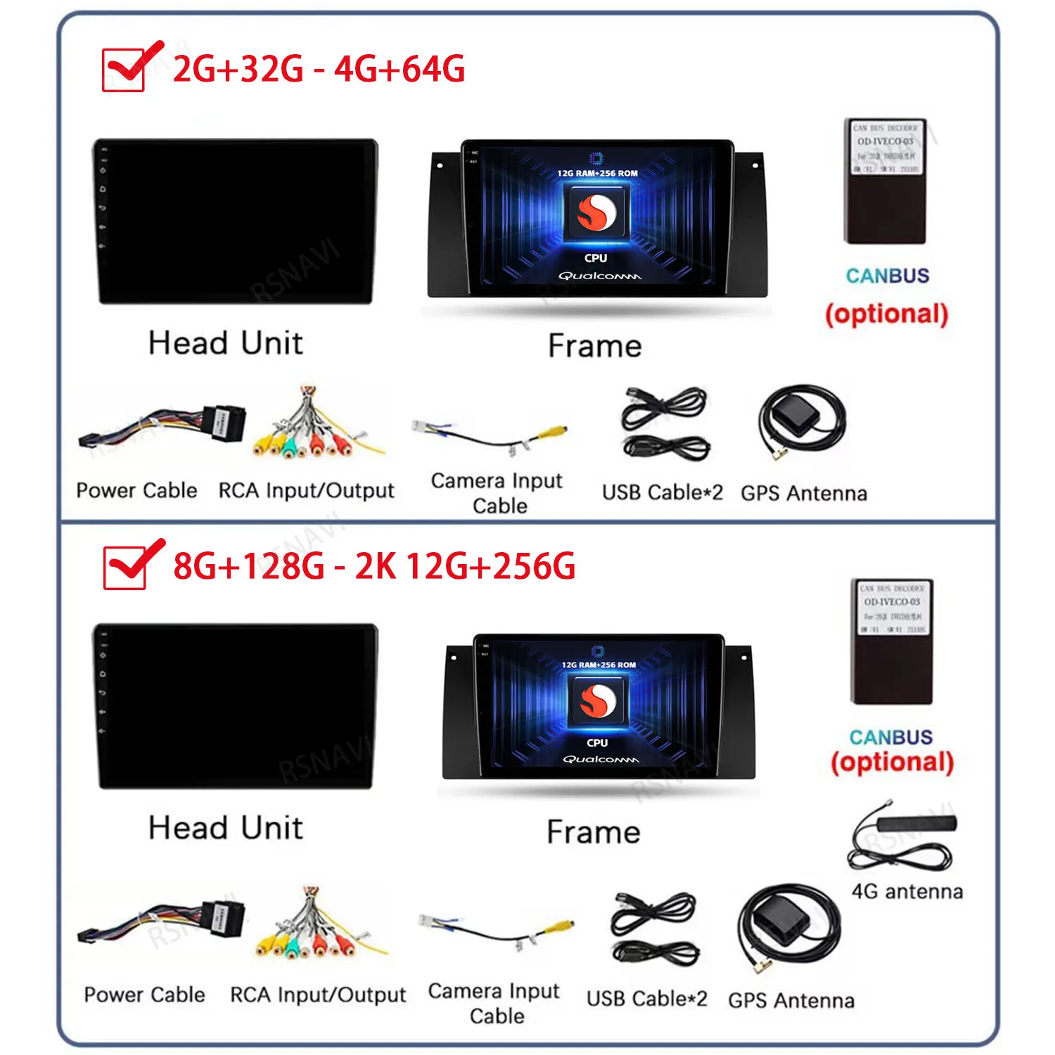 Android 16 Car Radio For BMW X5 E39 E53 1999 2000 - 2006 Carplay Auto Navigation Video DSP 360 Camera Head Unit BT Stereo Player