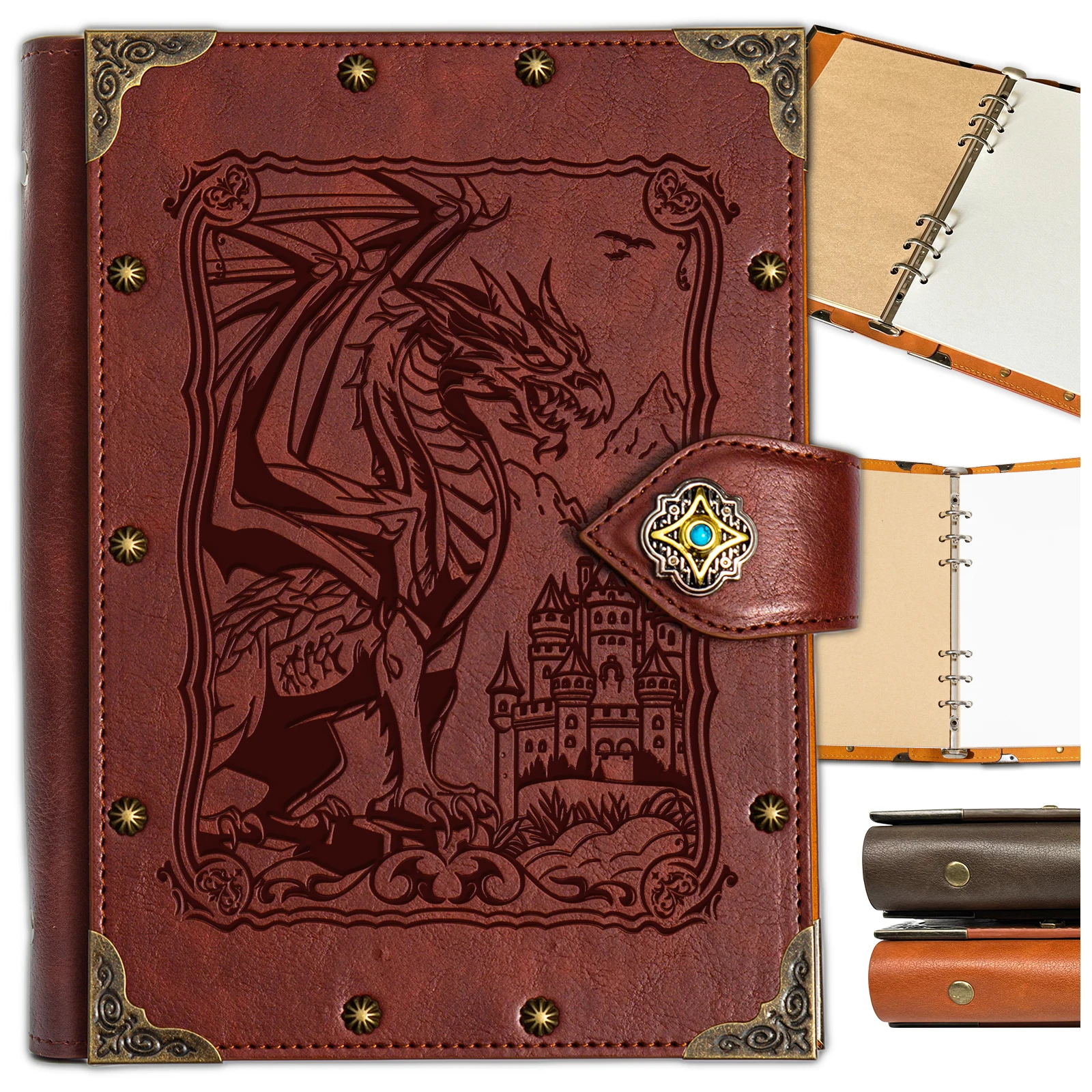 DND Notebook/Journal,Unique 400 Page for Dungeons & Dragons/D&D Great RPG Accessories Gift for DM\'s & Players,Men or Women