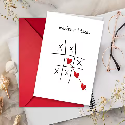 1 message Valentine's Day funny creative confession greeting card funny Valentine's Day card