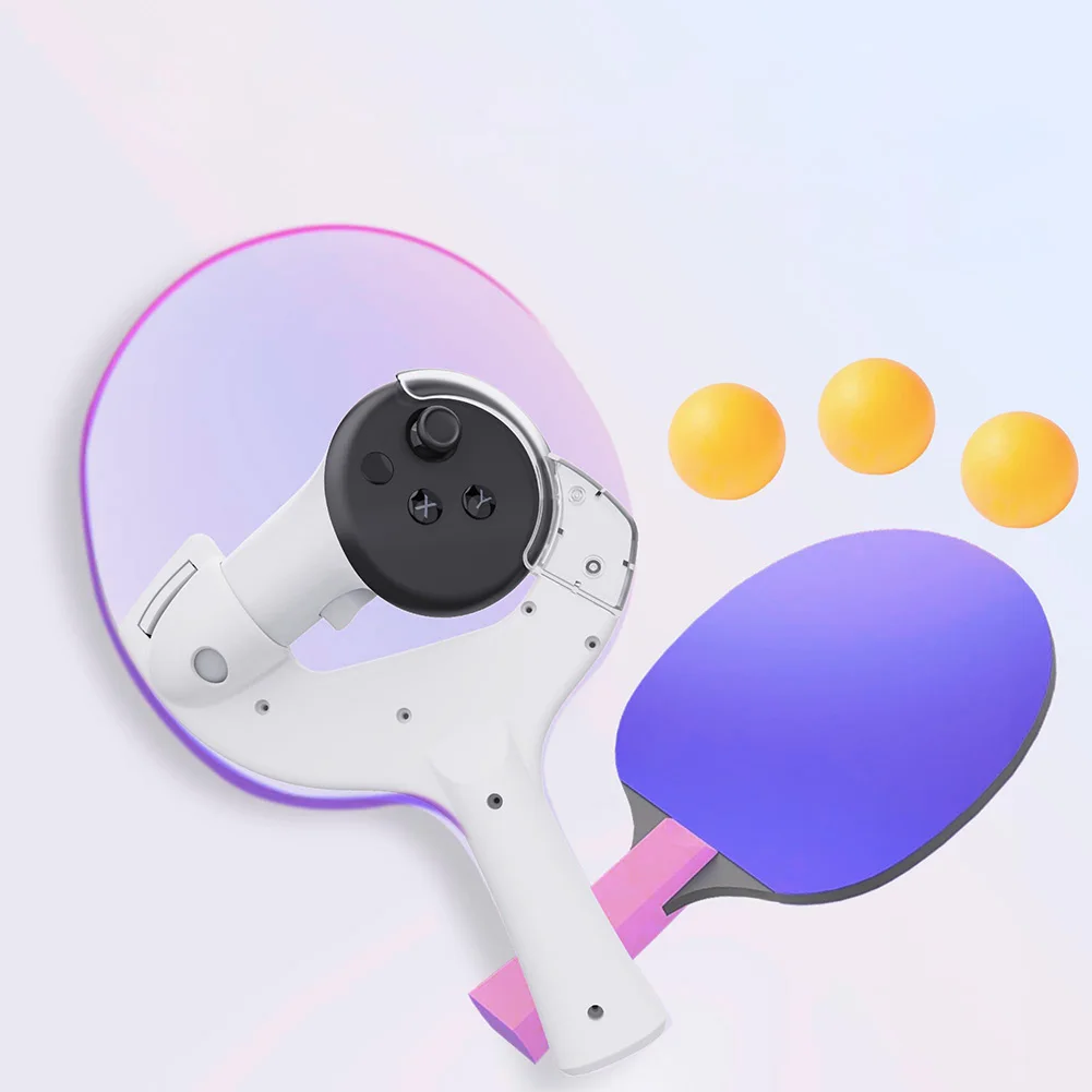 Enhance Your Eleven Table Tennis Experience with Oculus Quest 3 Paddle Grip Handle Adaptor for VR Gaming