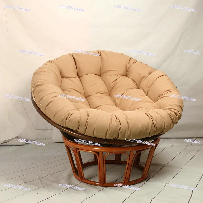 Radar Chair Cushion, Lazy Chair Recliner Round Seat , Leisure Sun Rocking Rattan Chair Balcony Sofa
