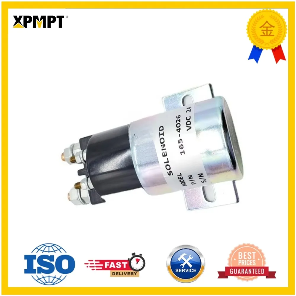 Excavator accessories 24V flameout solenoid valve magnetic switch 165-4026 for Caterpillar CAT 312 320B 320C power switch relays