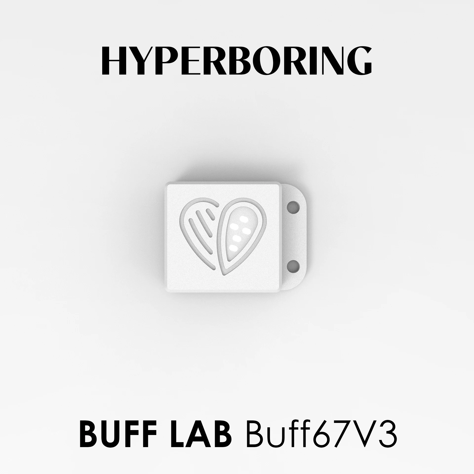 Hyperboring بوف مختبر Buff67 V3 لوحة مفاتيح مخصصة ، كوكو ديي عدة ، الوردي ، الأصفر ، شارة بيضاء