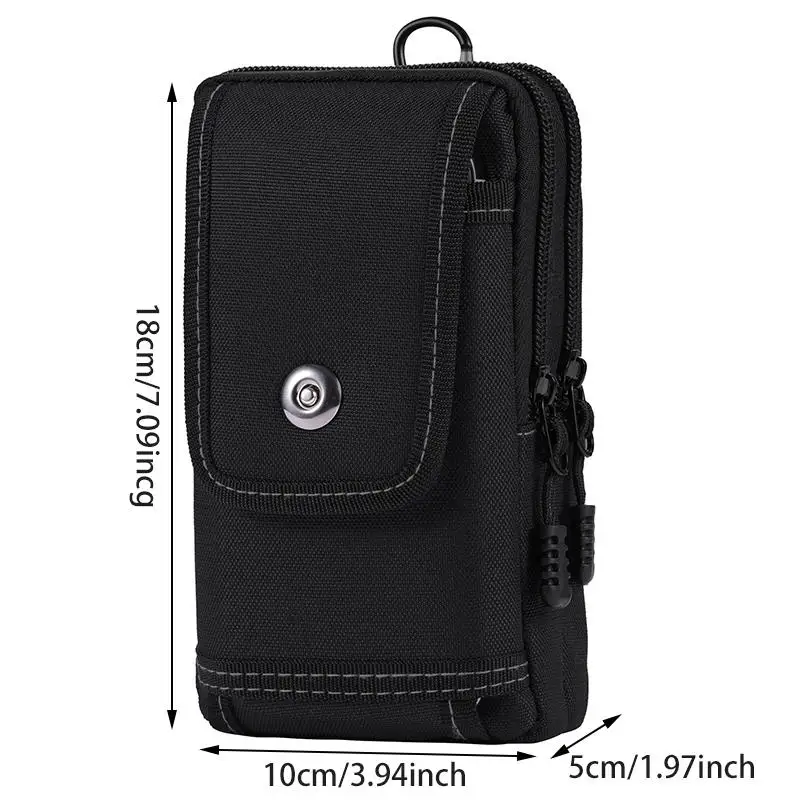 Tactical Molle Bag Sports Belt Waist Bag Men Double Layer Mobile Phone Pouch Camping Hunting Fanny Pack Utility EDC Pack