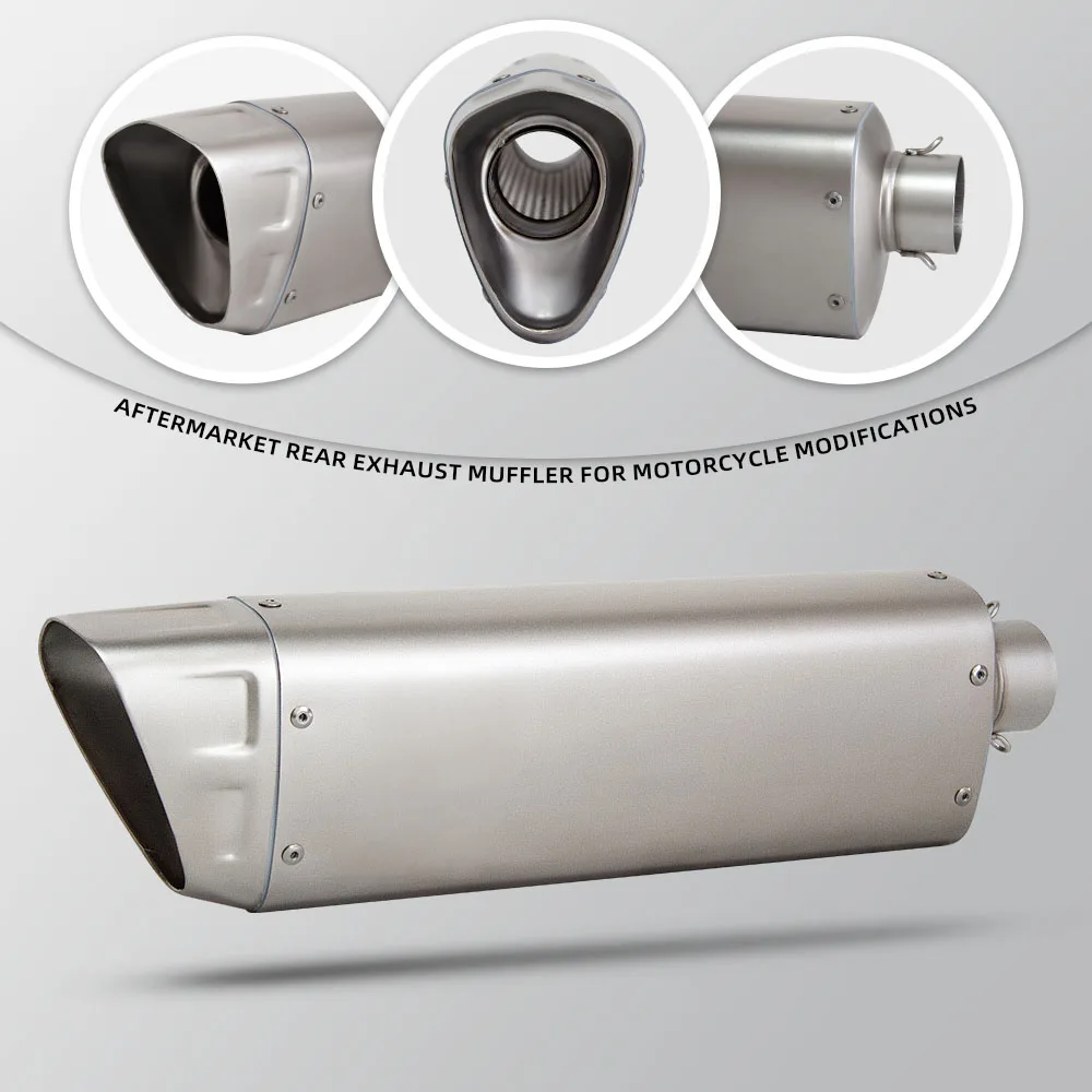 

Универсальный мотоциклетный глушитель 51 мм, спортивный выхлопной патрубок для R 1300 GS, CRF1100L, NSS750, XMAX 400, MT-09, 990 Duke, RS660, R1M