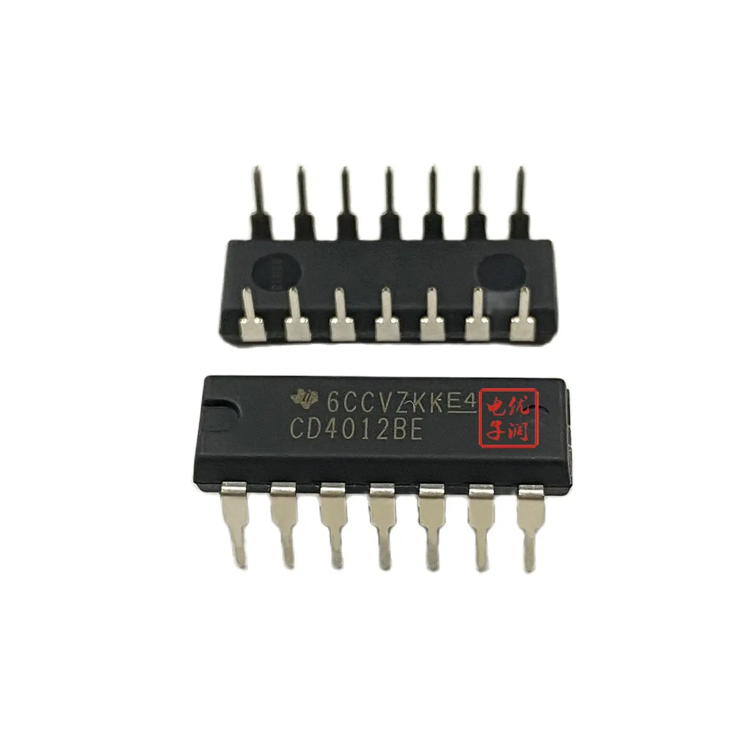 10PCS/ CD4012BE [New Imported Original] DIP-14 In-line Dual 4-Input and CMOS NOgate Chip