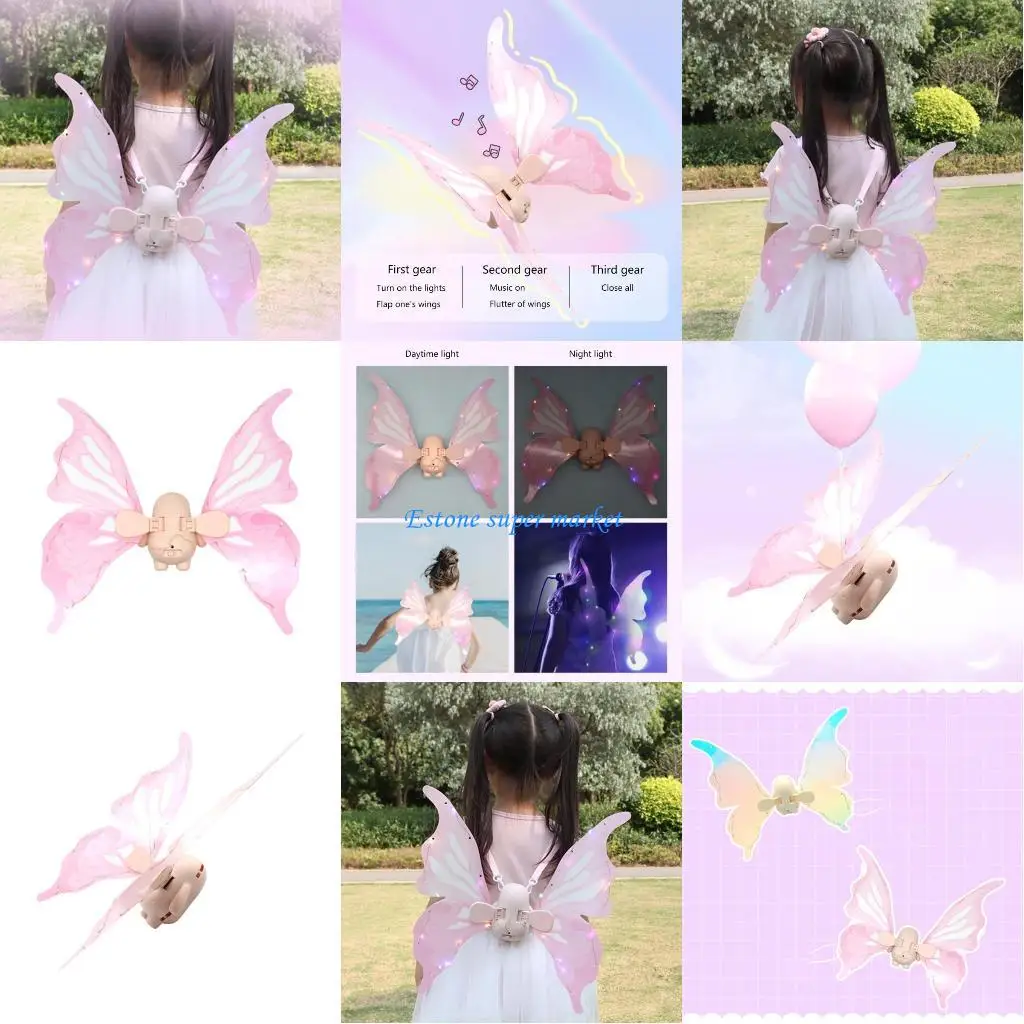 

090B Automatic Angel Wing Girls Popular Dress Up Wing Kids Wing Angel Costume