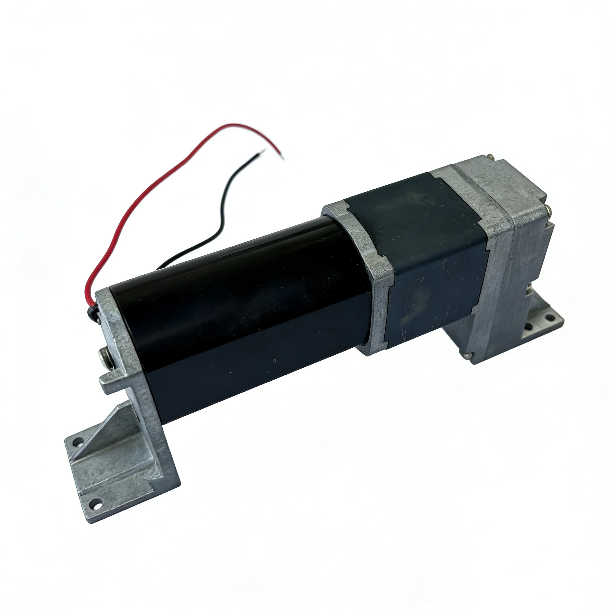 Large torque metal gear through-hole shaft motor for lifting window sliding structure