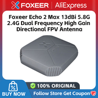Foxeer Echo 2 Max 13dBi 5.8G 2.4G Dual Frequency High Gain Directional FPV Antenna Linear Polarization for RC Airplane FPV Drone
